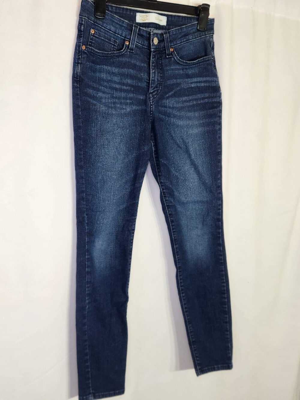 Signature by Levi Strauss Totally Shaping Skinny Jeans Size 6M W28 L30 Blue - Picture 4 of 15